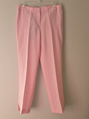 Escada NEW, Pink Tailored Straight-Leg Pants, Sz 38